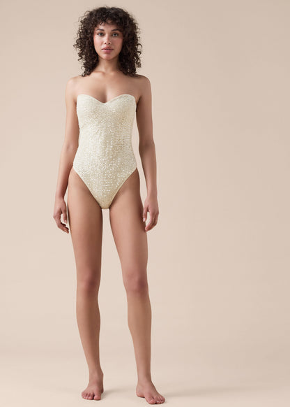 Costume Intero Sequin Net