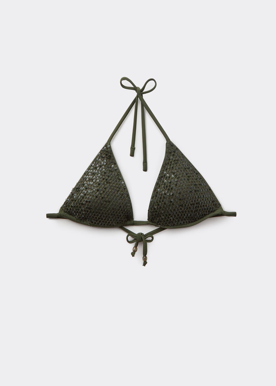 Triángulo Bikini Sequin Net