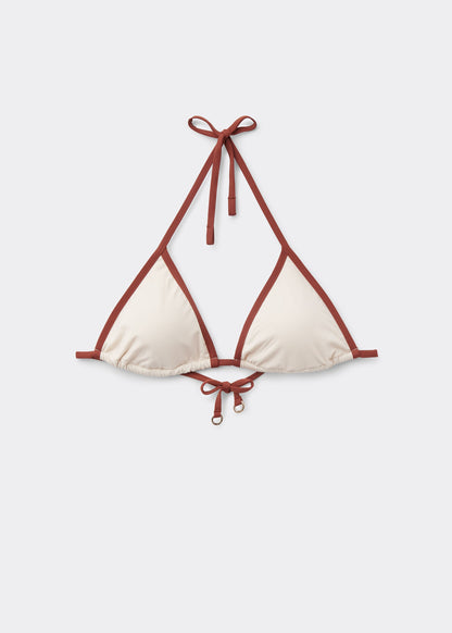 Triángulo Bikini Bicolor Piping