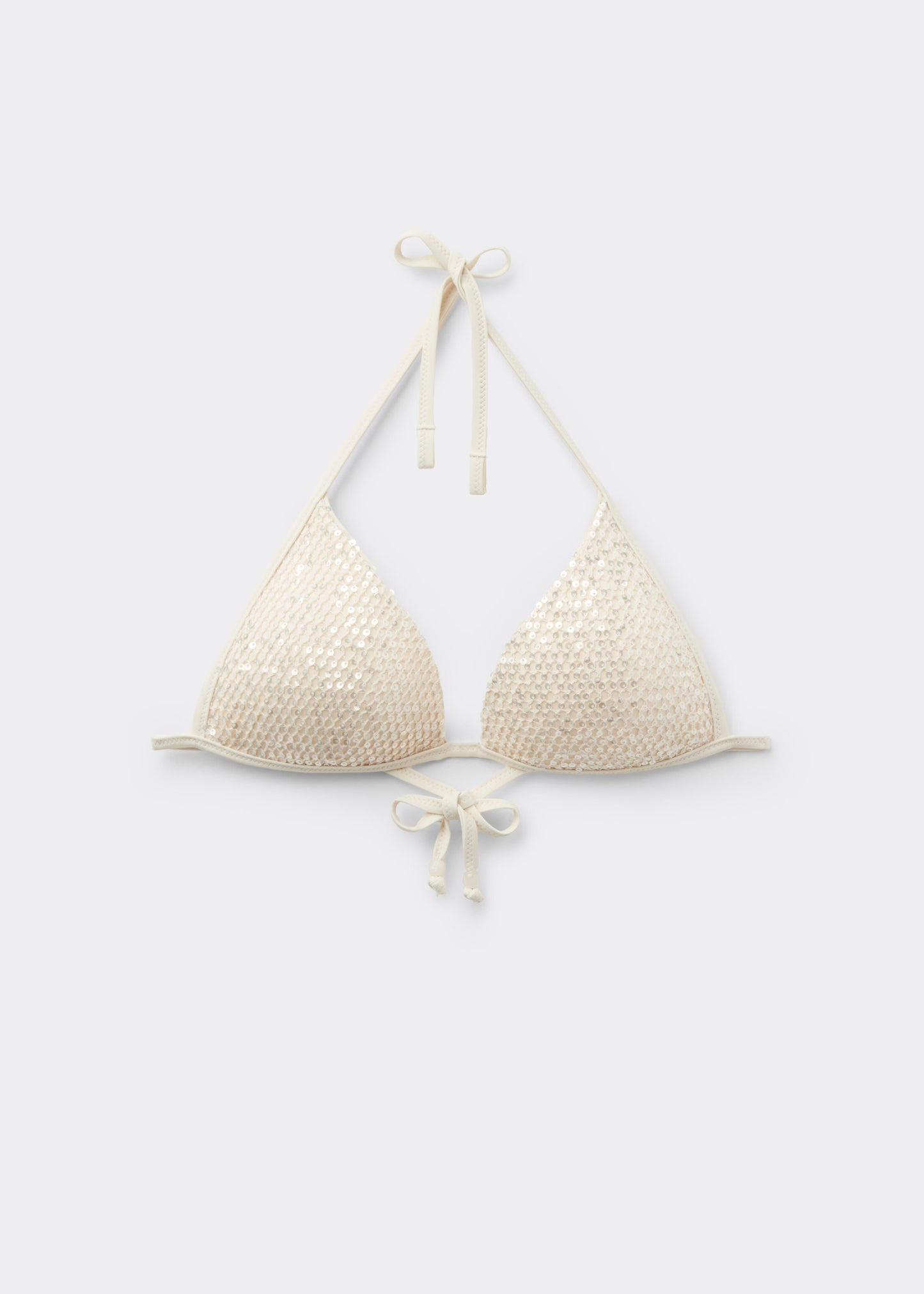 Triángulo Relleno Bikini Sequin Net
